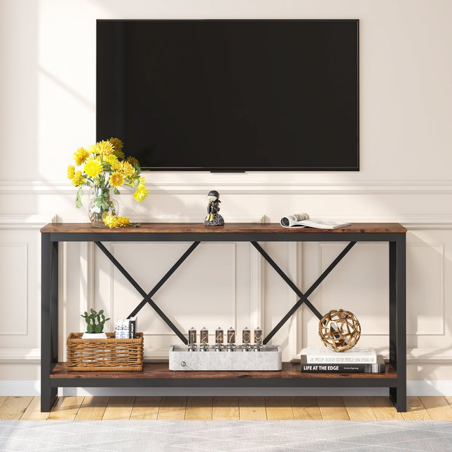 Tribesigns Console Table, 70.9-Inch Entry Sofa Table with Open Storage Shelf Tribesigns