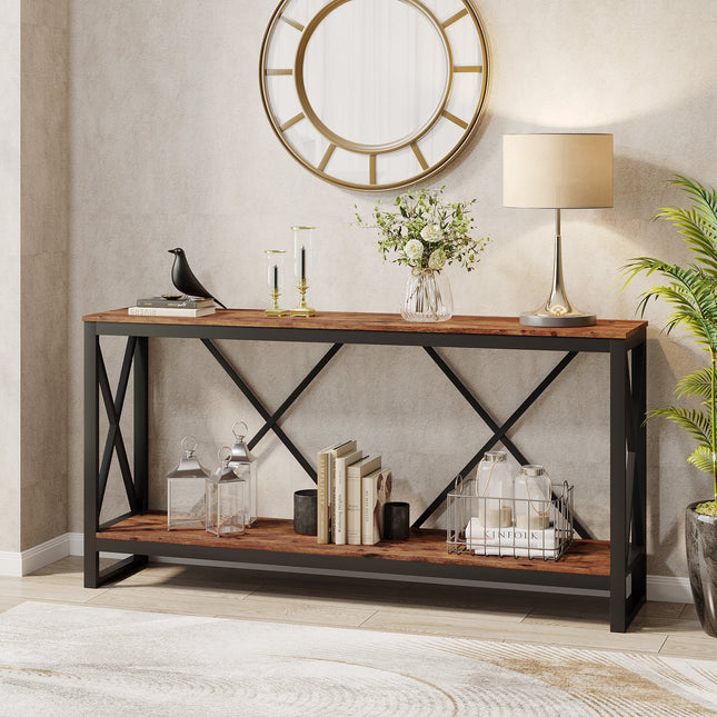 Console Table, 70.9" Entry Sofa Table