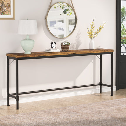 Tribesigns Narrow Console Table, 71-Inch Extra Long Industrial Hallway Table Tribesigns, 4